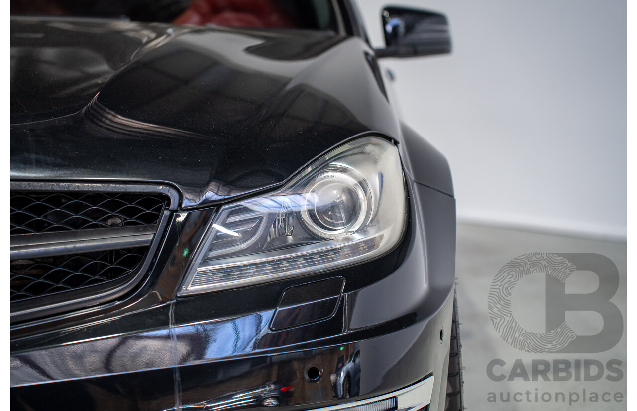 01/2012 Mercedes-Benz C63 AMG W204 MY12 4D Sedan Obsidian Black 6.2L V8