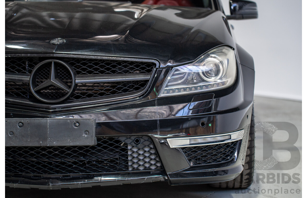 01/2012 Mercedes-Benz C63 AMG W204 MY12 4D Sedan Obsidian Black 6.2L V8