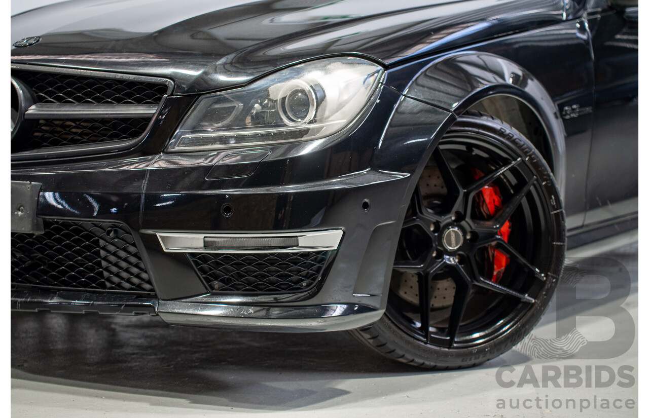 01/2012 Mercedes-Benz C63 AMG W204 MY12 4D Sedan Obsidian Black 6.2L V8