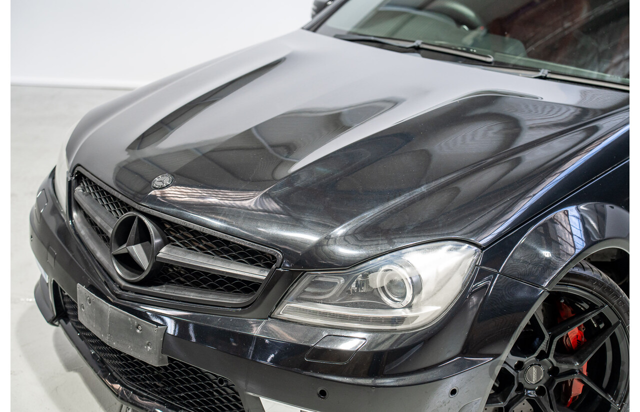 01/2012 Mercedes-Benz C63 AMG W204 MY12 4D Sedan Obsidian Black 6.2L V8
