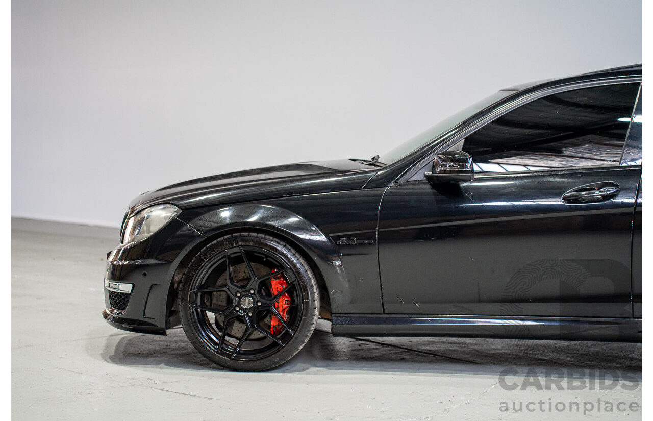 01/2012 Mercedes-Benz C63 AMG W204 MY12 4D Sedan Obsidian Black 6.2L V8
