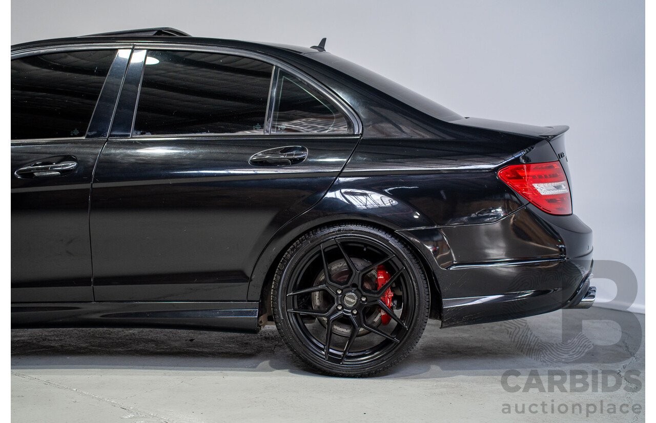 01/2012 Mercedes-Benz C63 AMG W204 MY12 4D Sedan Obsidian Black 6.2L V8