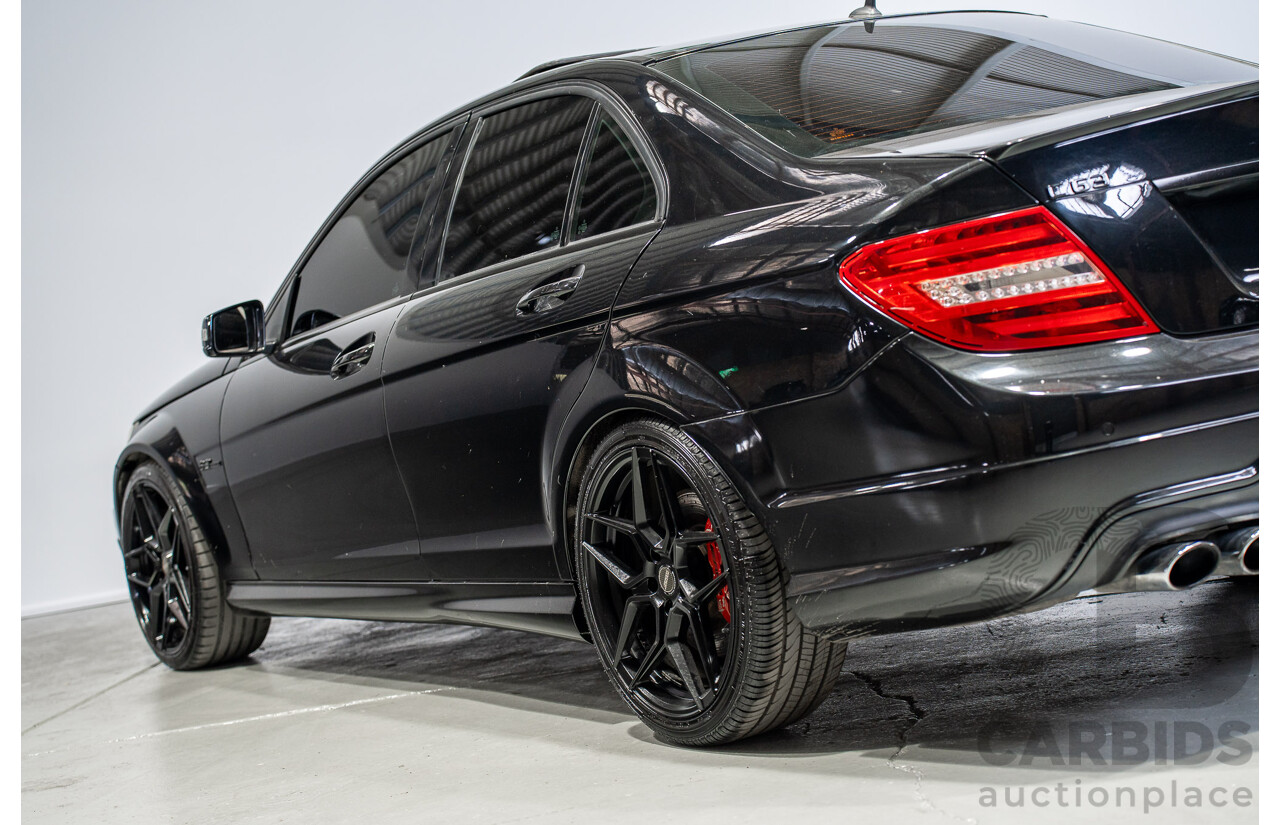 01/2012 Mercedes-Benz C63 AMG W204 MY12 4D Sedan Obsidian Black 6.2L V8