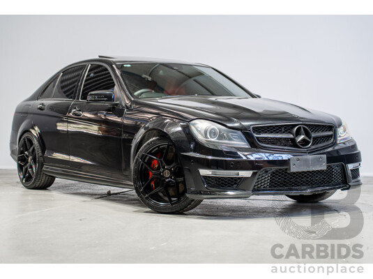 01/2012 Mercedes-Benz C63 AMG W204 MY12 4D Sedan Obsidian Black 6.2L V8