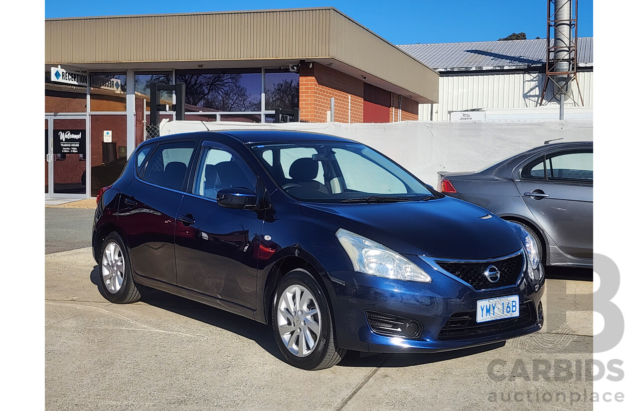 01/2015 Nissan Pulsar ST C12 SERIES 2 5d Hatchback Blue 1.8L