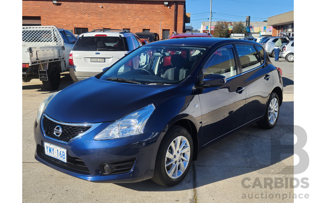 01/2015 Nissan Pulsar ST C12 SERIES 2 5d Hatchback Blue 1.8L