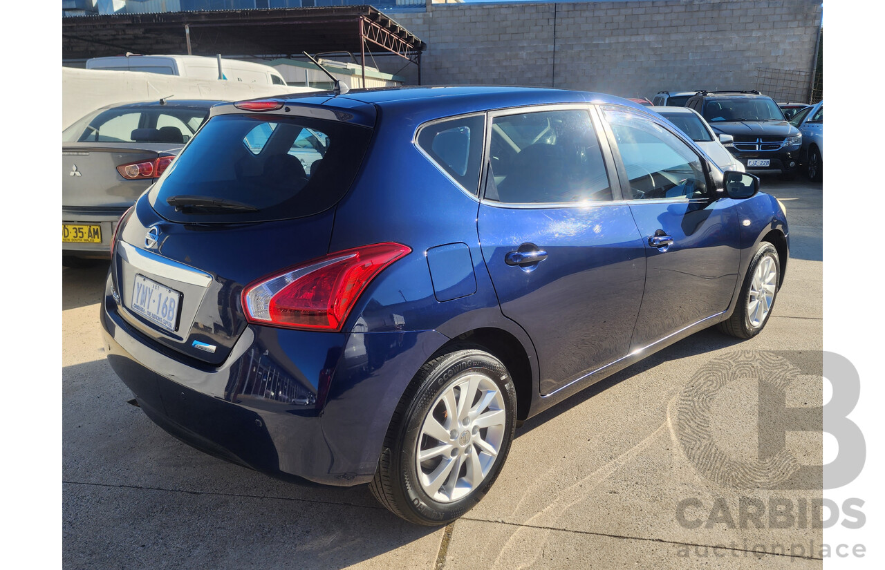 01/2015 Nissan Pulsar ST C12 SERIES 2 5d Hatchback Blue 1.8L