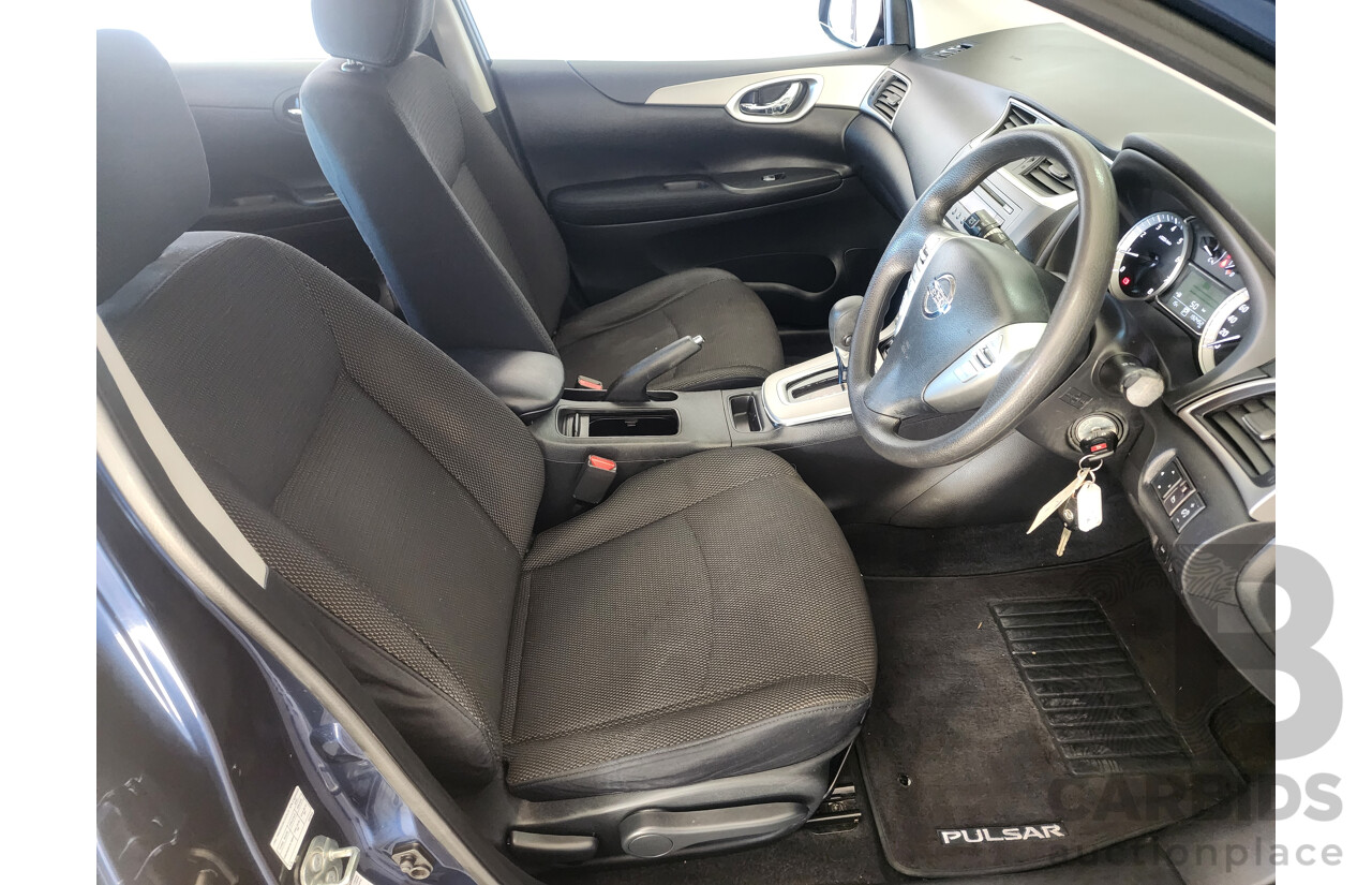 01/2015 Nissan Pulsar ST C12 SERIES 2 5d Hatchback Blue 1.8L