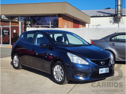 01/2015 Nissan Pulsar ST C12 SERIES 2 5d Hatchback Blue 1.8L