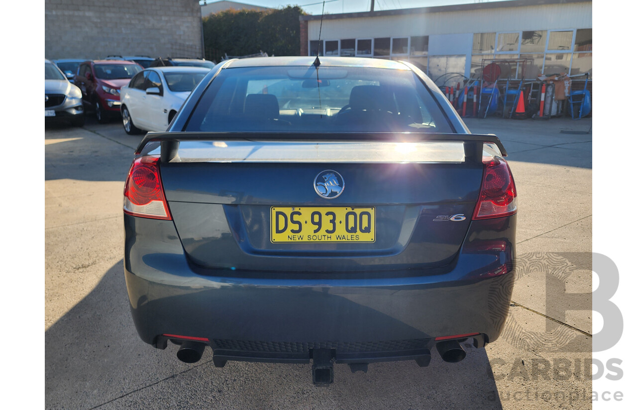 06/2009 Holden Commodore SV6 VE MY09.5 4d Sedan Blue 3.6L