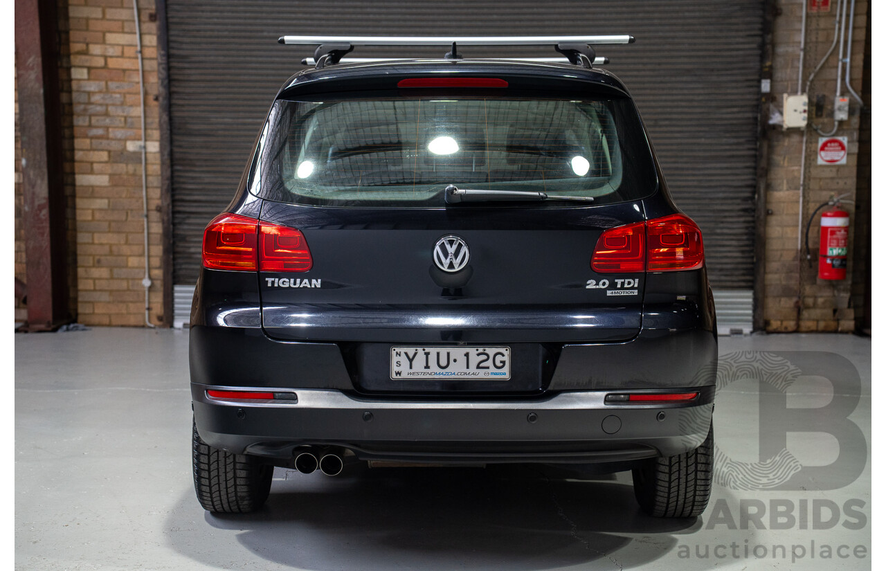 12/2012 Volkswagen Tiguan 103 TDI (AWD) 5NC MY13 4d Wagon Black Turbo Diesel 2.0L