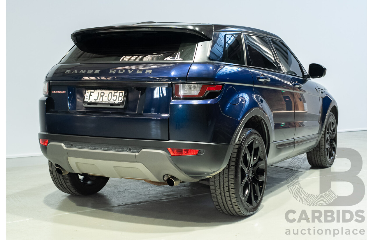 03/2017 Range Rover Evoque TD4 150 SE AWD LV MY17 5d Wagon Loire Blue Metallic Turbo Diesel 2.0L