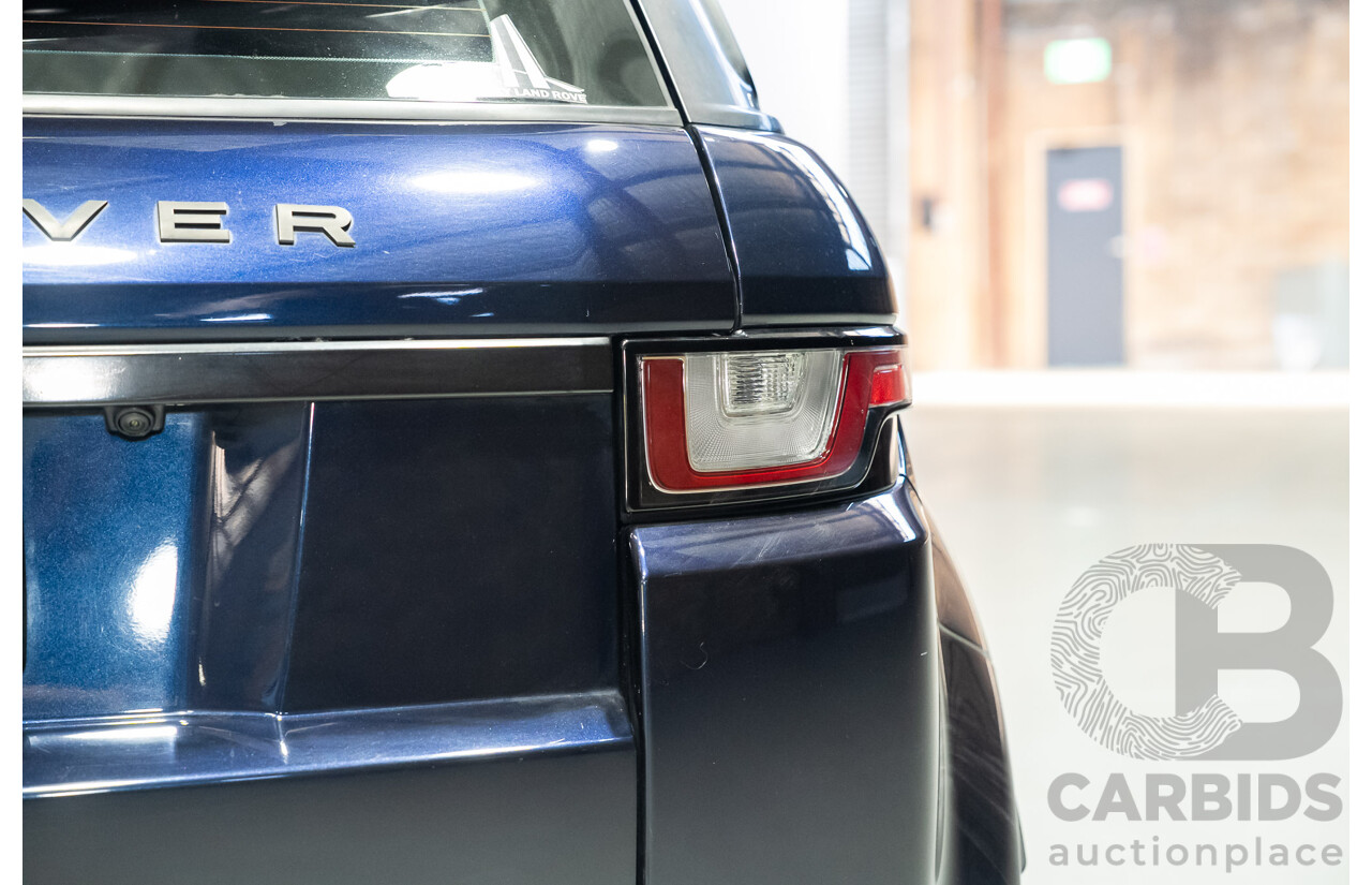 03/2017 Range Rover Evoque TD4 150 SE AWD LV MY17 5d Wagon Loire Blue Metallic Turbo Diesel 2.0L