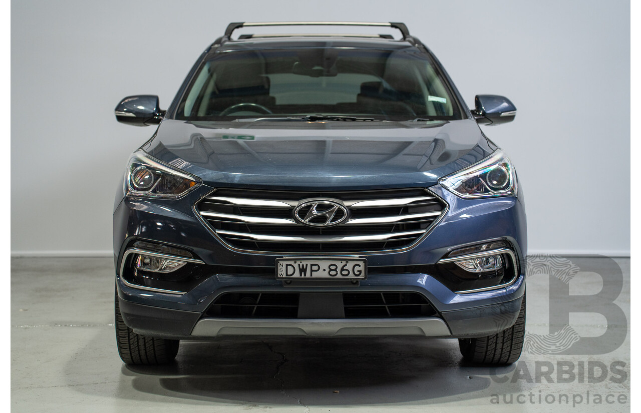 06/2018 Hyundai Santa Fe Active X DM5 MY18 4d Wagon Blue 3.3L