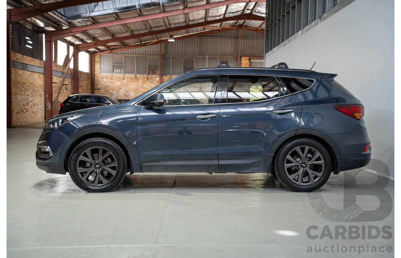 06/2018 Hyundai Santa Fe Active X DM5 MY18 4d Wagon Blue 3.3L