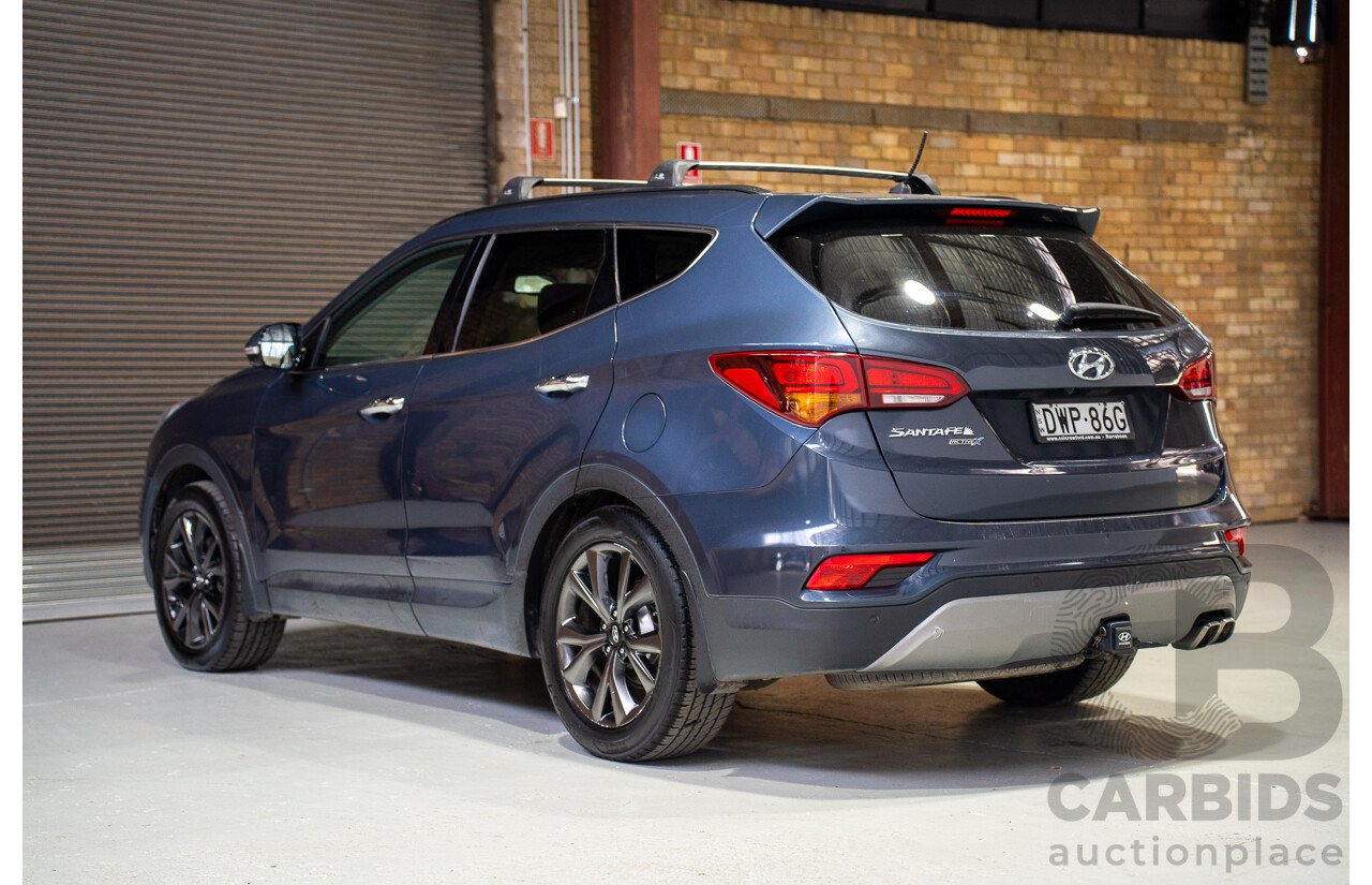06/2018 Hyundai Santa Fe Active X DM5 MY18 4d Wagon Blue 3.3L
