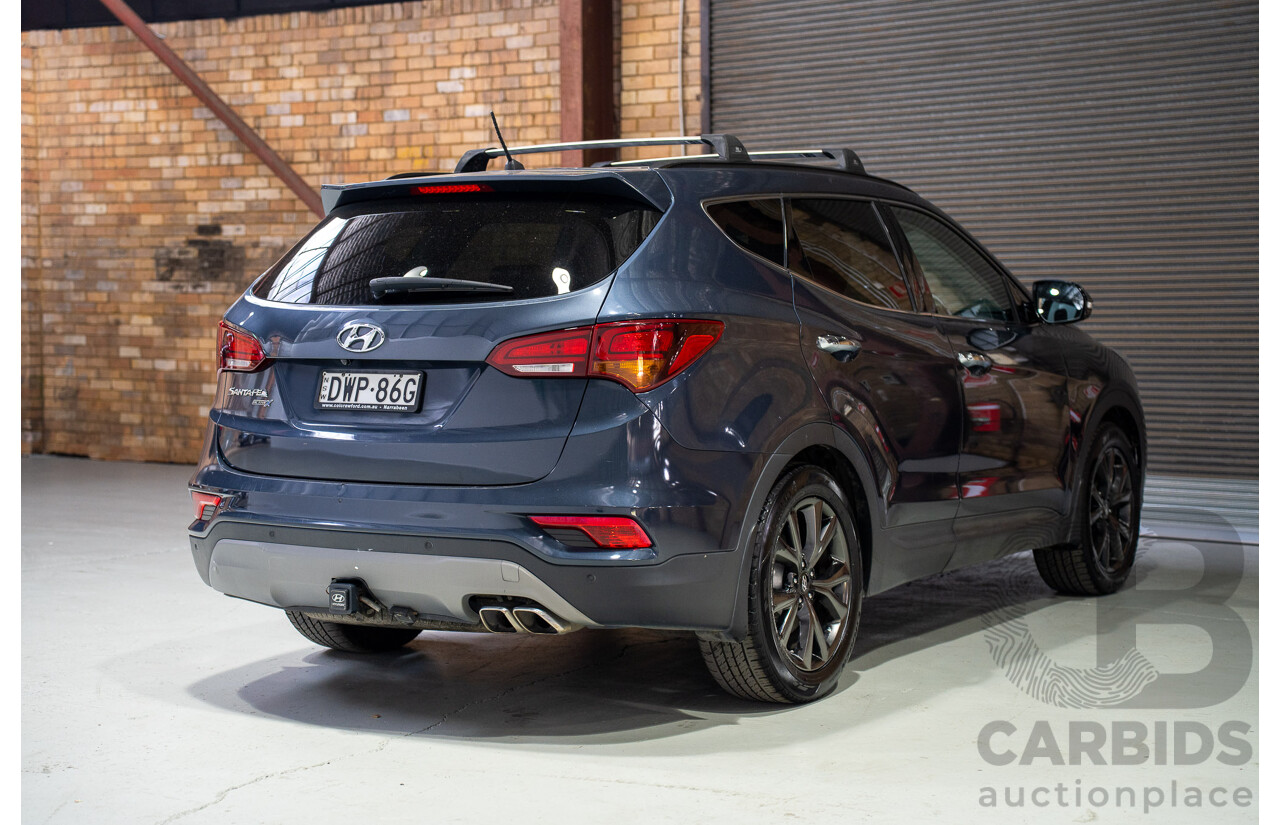 06/2018 Hyundai Santa Fe Active X DM5 MY18 4d Wagon Blue 3.3L
