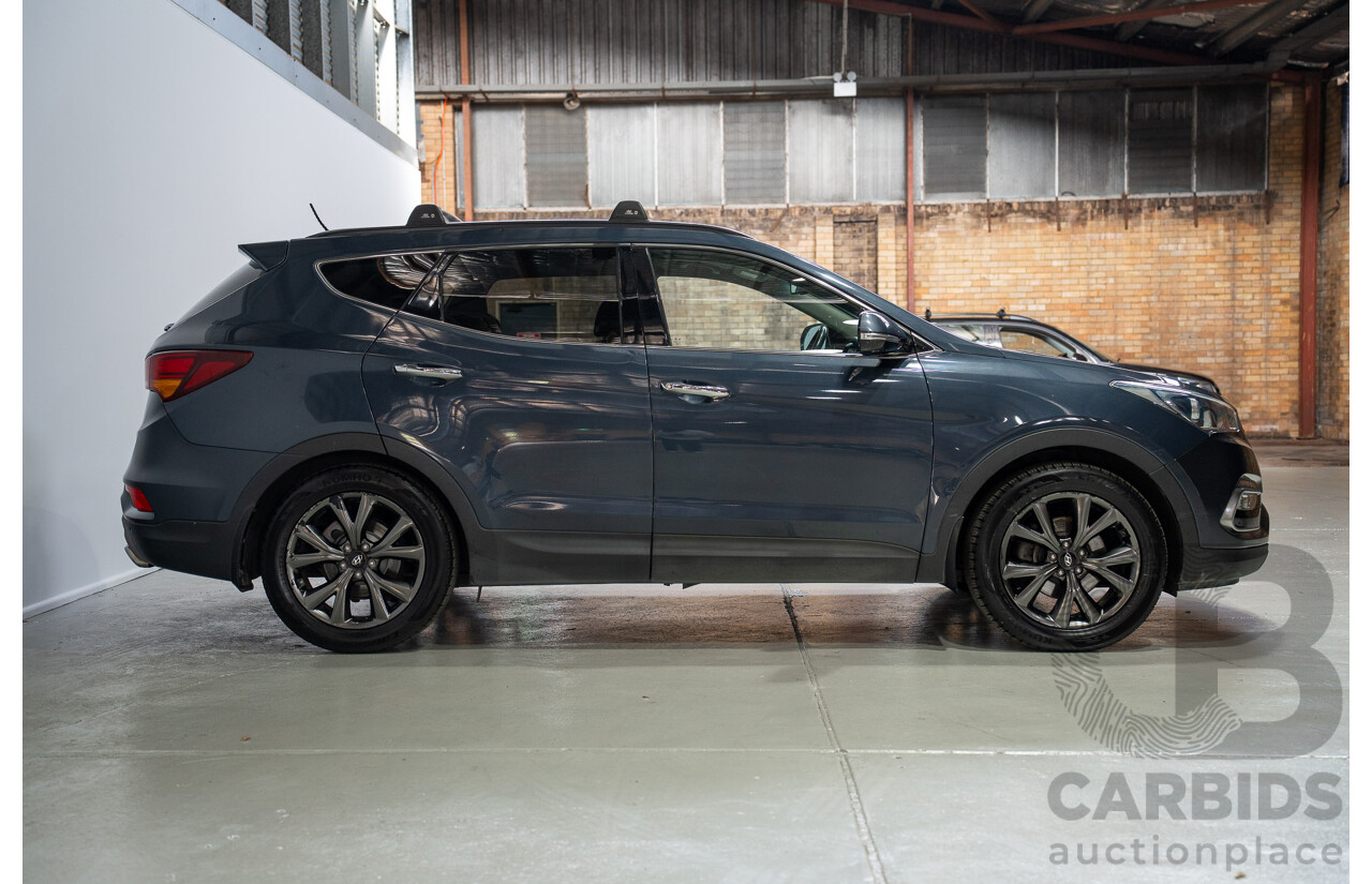 06/2018 Hyundai Santa Fe Active X DM5 MY18 4d Wagon Blue 3.3L