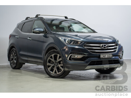 06/2018 Hyundai Santa Fe Active X DM5 MY18 4d Wagon Blue 3.3L