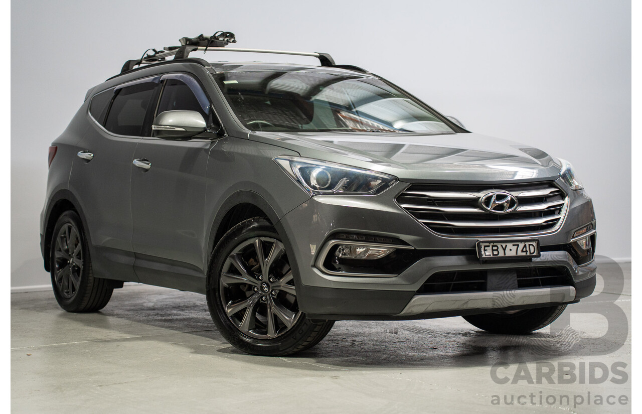 11/2017 Hyundai Santa Fe Active X DM5 MY18 4D Wagon Silver 3.3L - 7 Seater