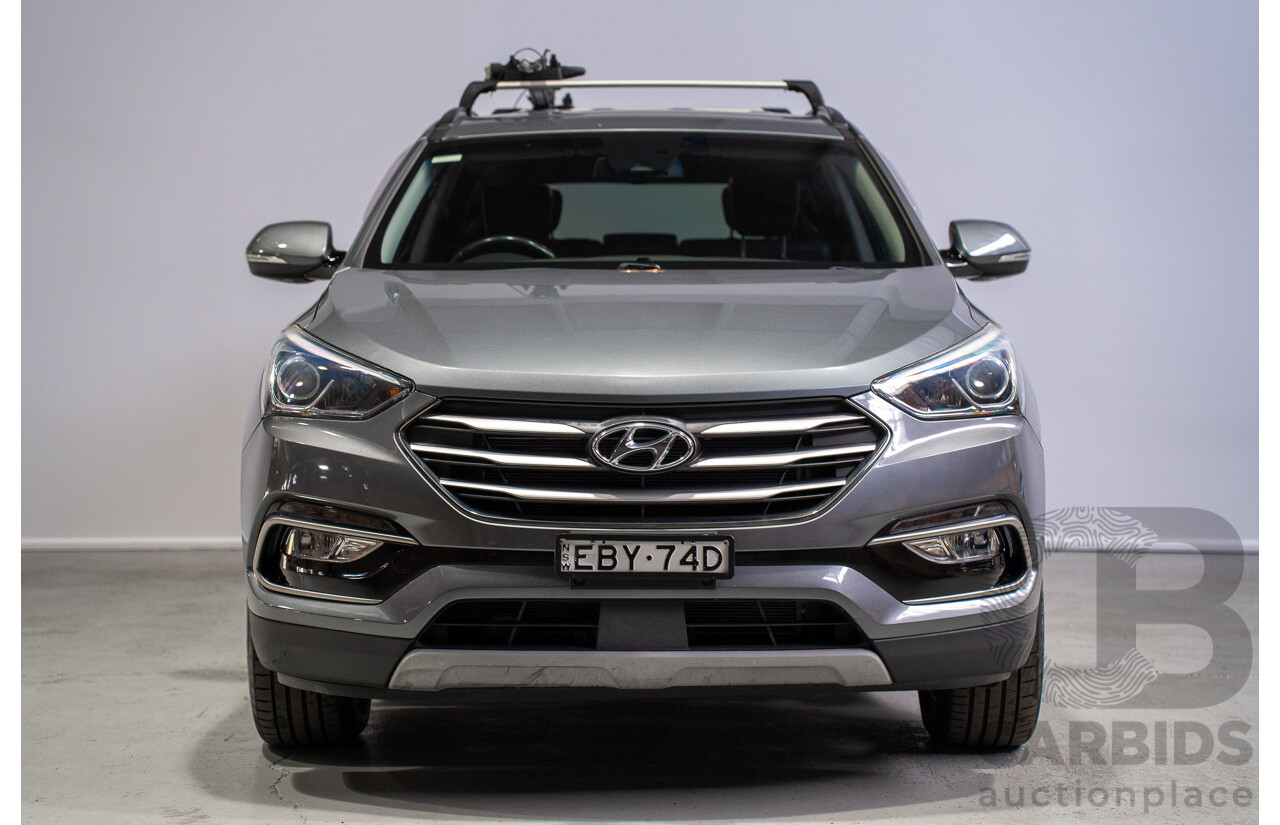 11/2017 Hyundai Santa Fe Active X DM5 MY18 4D Wagon Silver 3.3L - 7 Seater