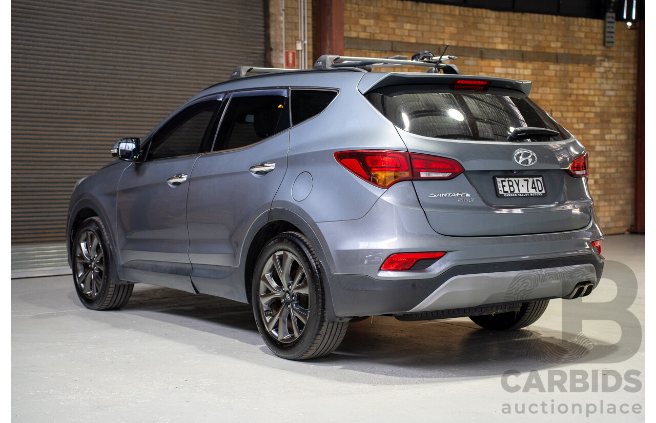 11/2017 Hyundai Santa Fe Active X DM5 MY18 4D Wagon Silver 3.3L - 7 Seater