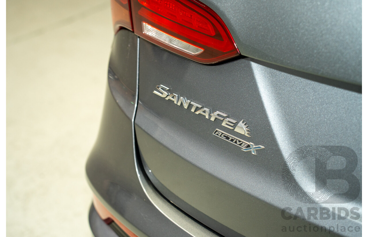 11/2017 Hyundai Santa Fe Active X DM5 MY18 4D Wagon Silver 3.3L - 7 Seater
