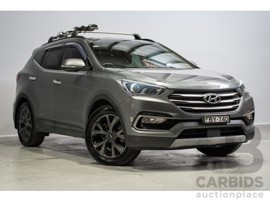 11/2017 Hyundai Santa Fe Active X DM5 MY18 4D Wagon Silver 3.3L - 7 Seater