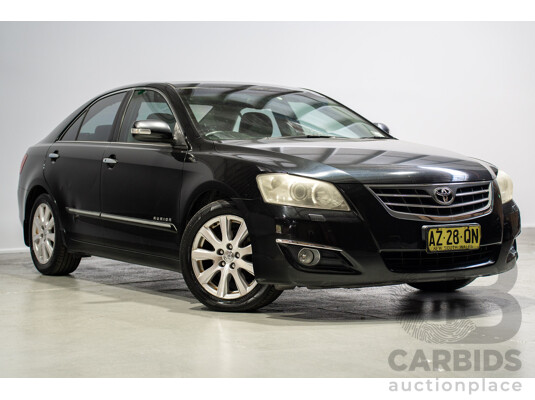 12/2008 Toyota Aurion Presara GSV40R 4D Sedan Black 3.5L