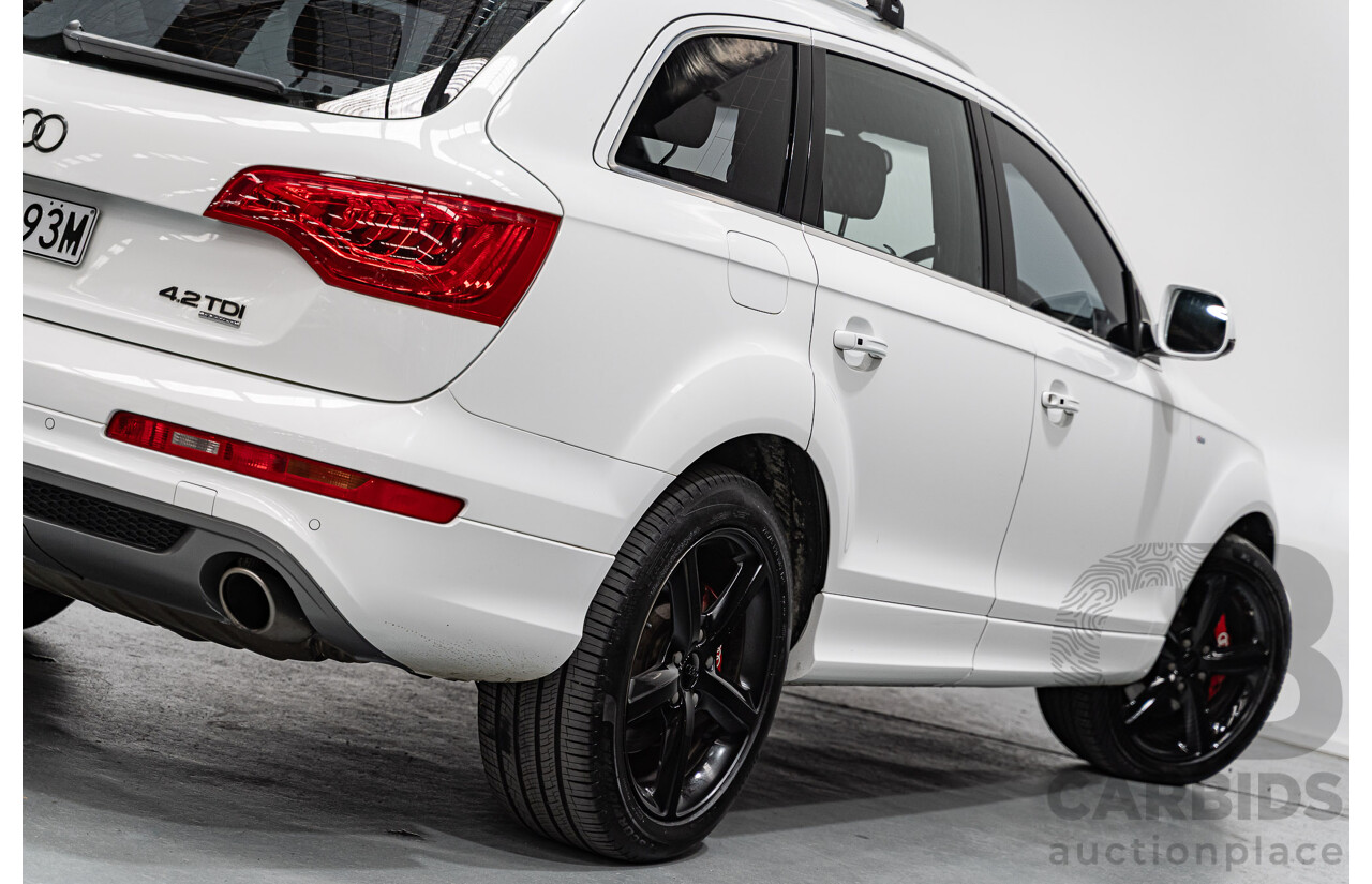 11/2010 Audi Q7 4.2 TDI S-Line Quattro (AWD) MY10 4d Wagon Ibis White Twin Turbo Diesel V8 4.1L - 7 Seater