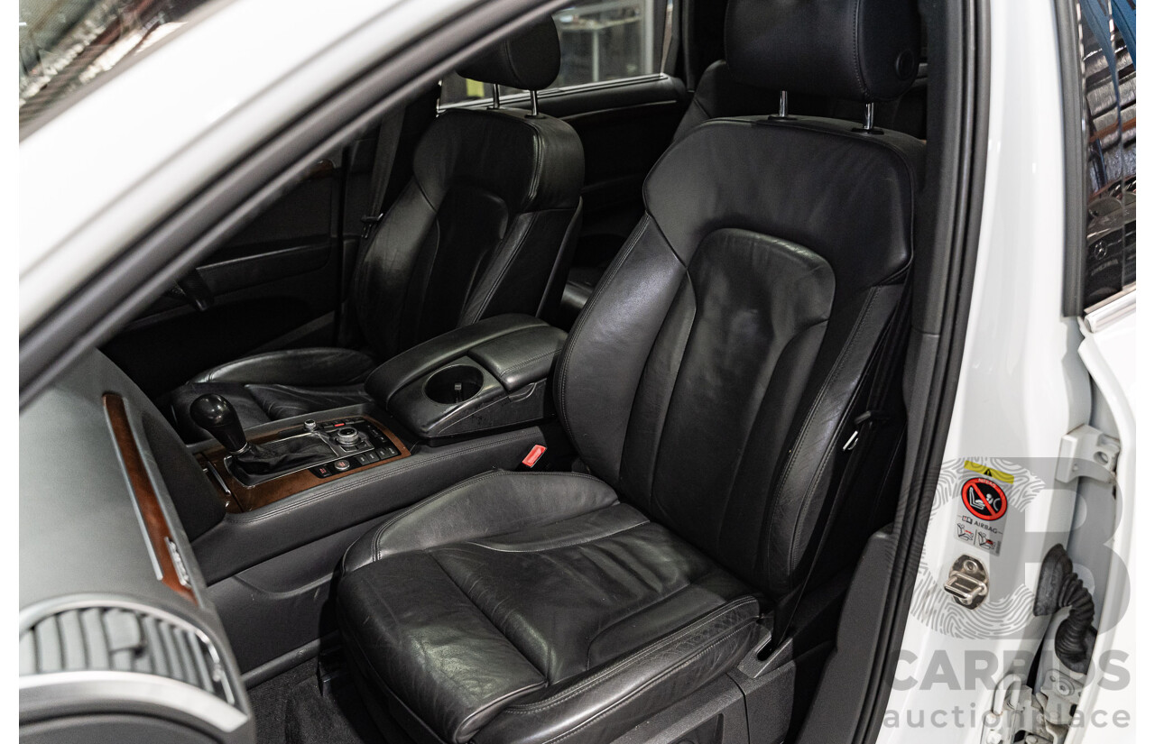 11/2010 Audi Q7 4.2 TDI S-Line Quattro (AWD) MY10 4d Wagon Ibis White Twin Turbo Diesel V8 4.1L - 7 Seater