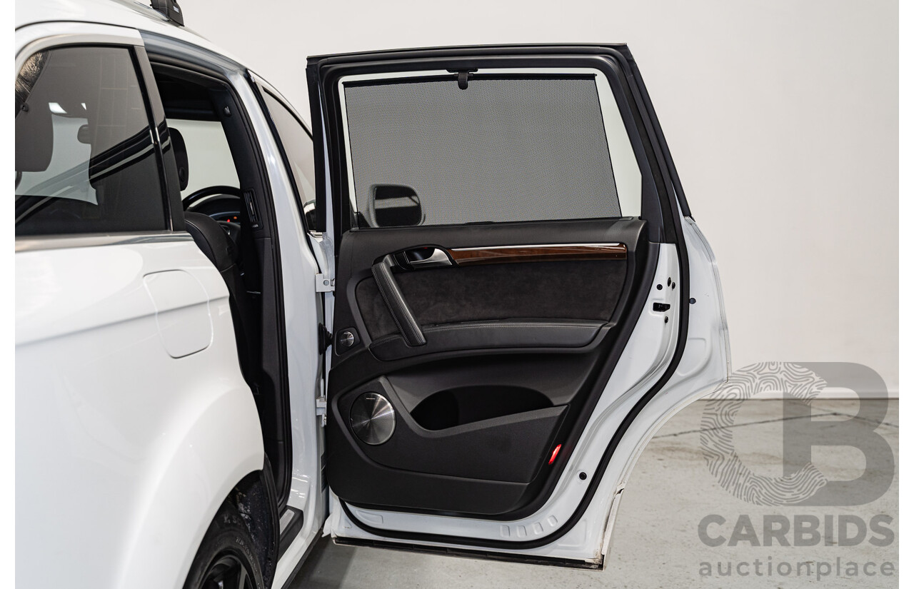 11/2010 Audi Q7 4.2 TDI S-Line Quattro (AWD) MY10 4d Wagon Ibis White Twin Turbo Diesel V8 4.1L - 7 Seater