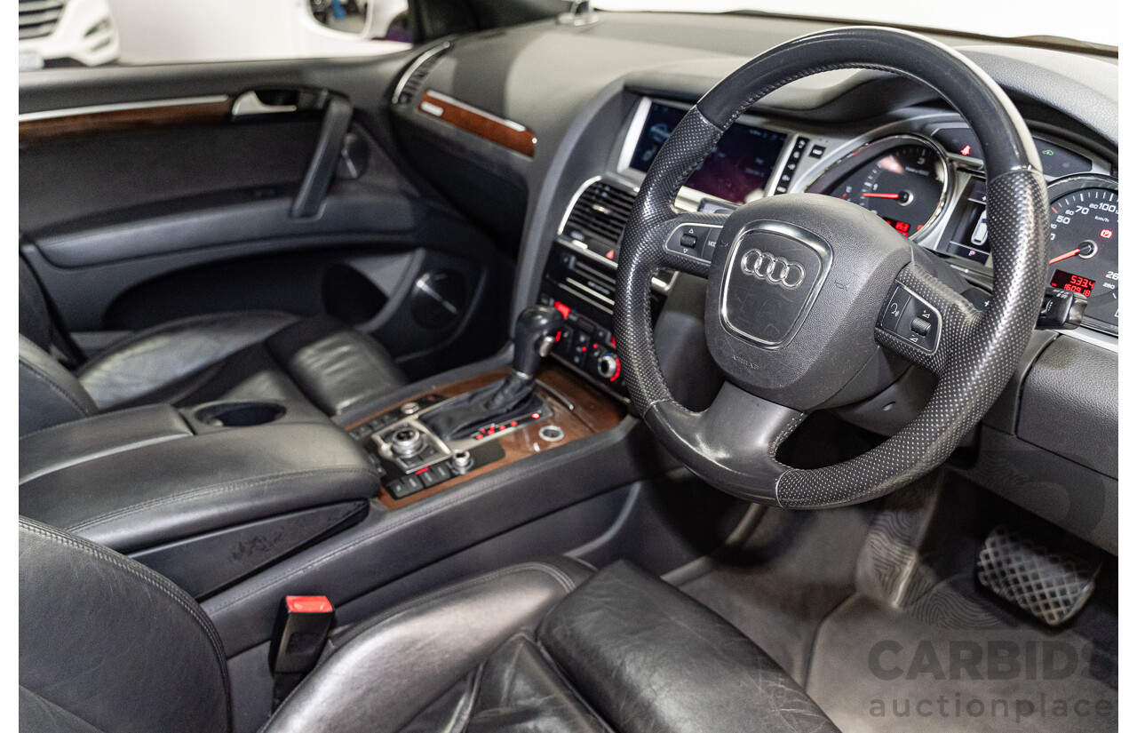 11/2010 Audi Q7 4.2 TDI S-Line Quattro (AWD) MY10 4d Wagon Ibis White Twin Turbo Diesel V8 4.1L - 7 Seater