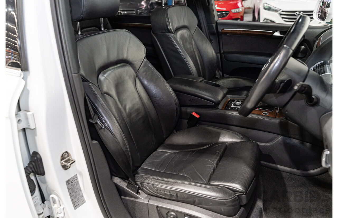 11/2010 Audi Q7 4.2 TDI S-Line Quattro (AWD) MY10 4d Wagon Ibis White Twin Turbo Diesel V8 4.1L - 7 Seater