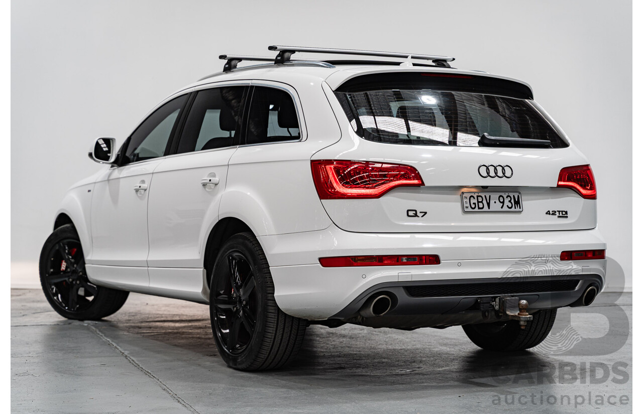 11/2010 Audi Q7 4.2 TDI S-Line Quattro (AWD) MY10 4d Wagon Ibis White Twin Turbo Diesel V8 4.1L - 7 Seater