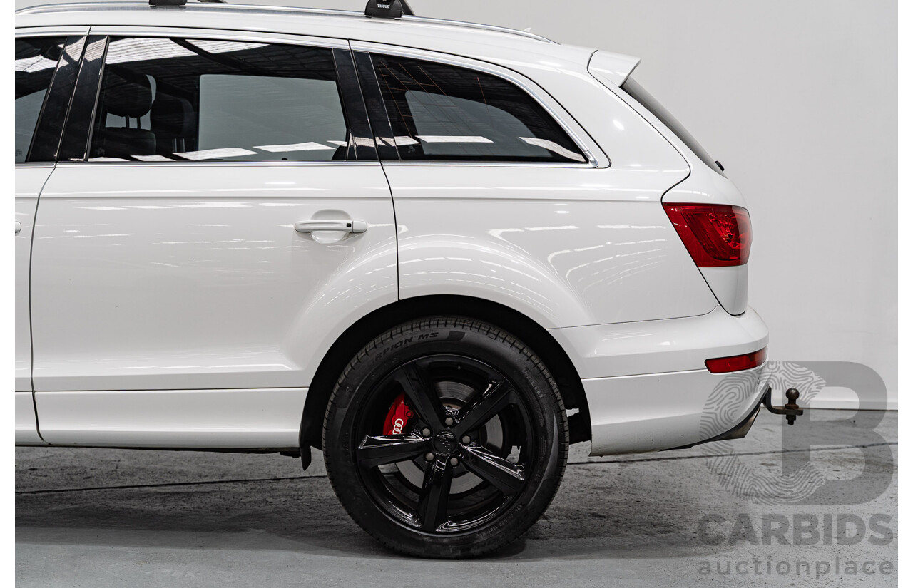 11/2010 Audi Q7 4.2 TDI S-Line Quattro (AWD) MY10 4d Wagon Ibis White Twin Turbo Diesel V8 4.1L - 7 Seater