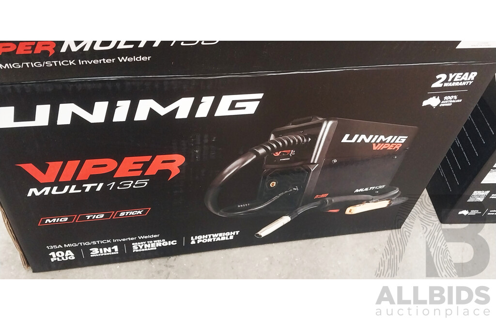 Unimig Viper Multi 135 Bundle Welder & Accessories