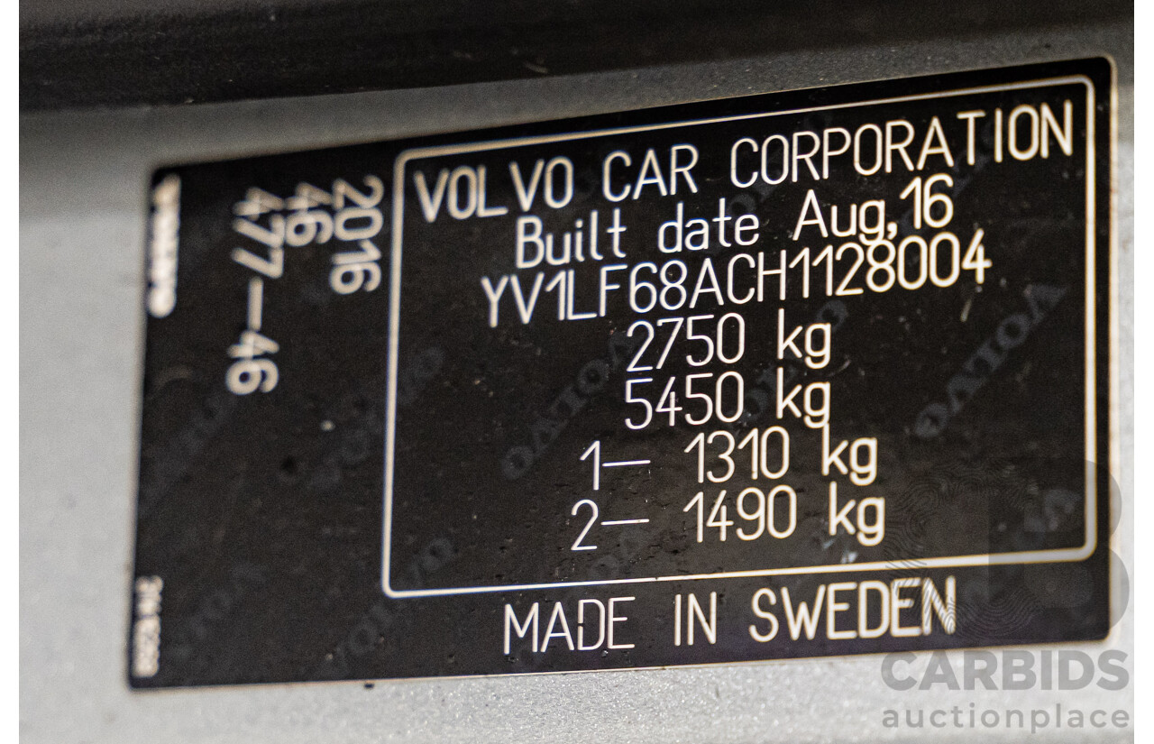 11/2016 Volvo XC90 D5 Momentum (AWD) 256 MY17 4d Wagon Electric Silver Metallic Twin Turbo Diesel 2.0L - 7 Seater