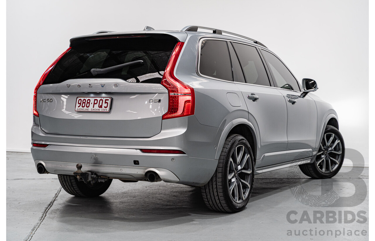 11/2016 Volvo XC90 D5 Momentum (AWD) 256 MY17 4d Wagon Electric Silver Metallic Twin Turbo Diesel 2.0L - 7 Seater