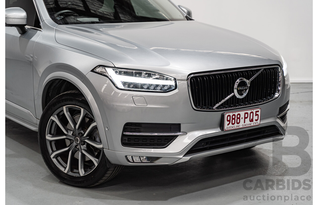 11/2016 Volvo XC90 D5 Momentum (AWD) 256 MY17 4d Wagon Electric Silver Metallic Twin Turbo Diesel 2.0L - 7 Seater