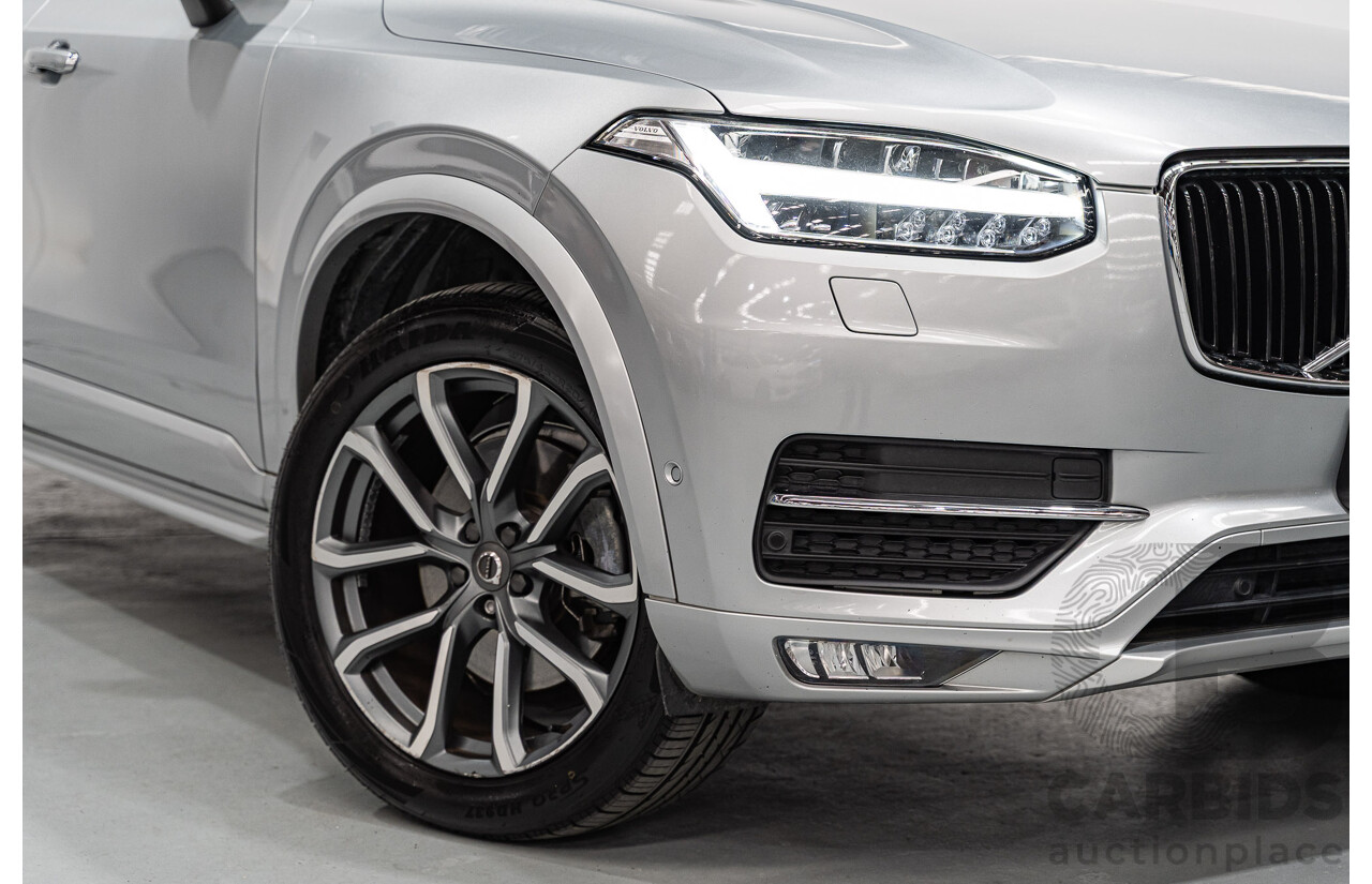 11/2016 Volvo XC90 D5 Momentum (AWD) 256 MY17 4d Wagon Electric Silver Metallic Twin Turbo Diesel 2.0L - 7 Seater