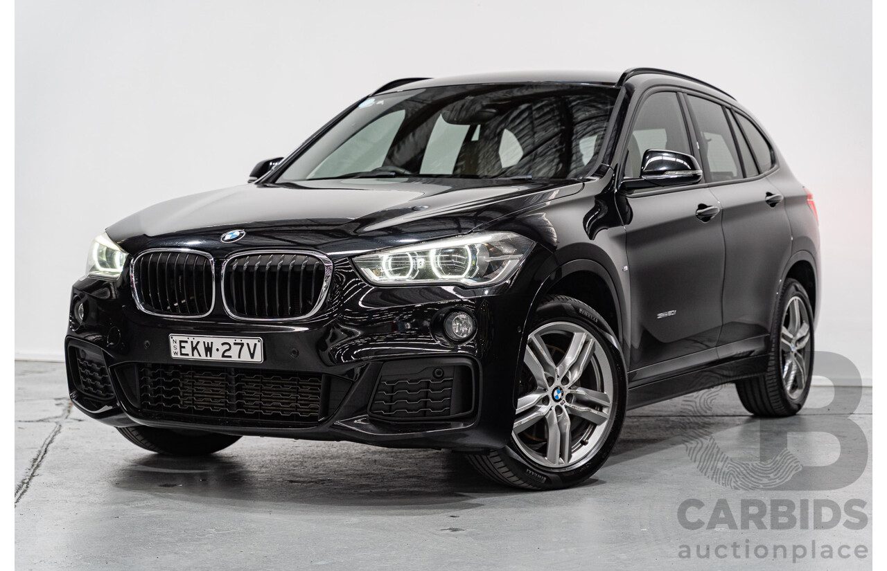 09/2016 BMW X1 sDrive 20i M-Sport Pack F48 MY17 4D Wagon Black Sapphire Metallic Turbo 2.0L