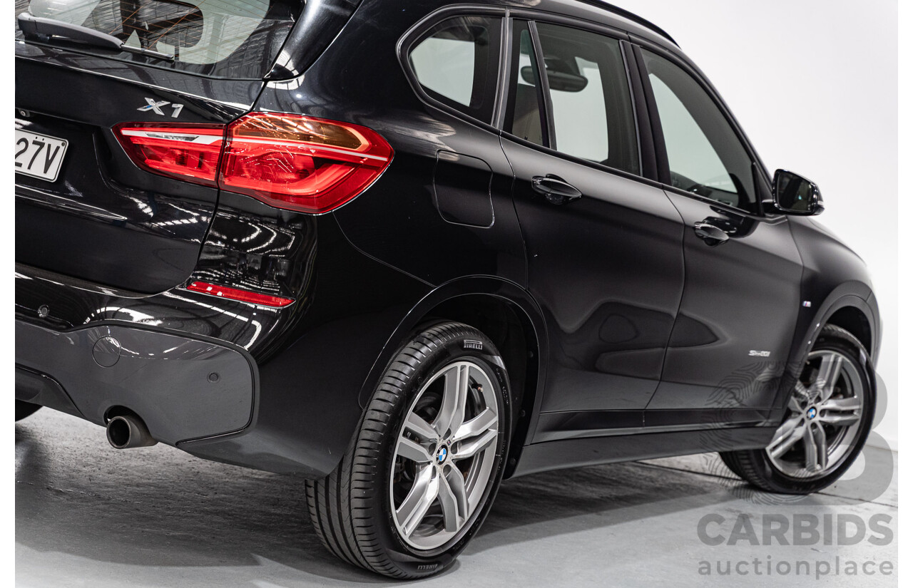 09/2016 BMW X1 sDrive 20i M-Sport Pack F48 MY17 4D Wagon Black Sapphire Metallic Turbo 2.0L