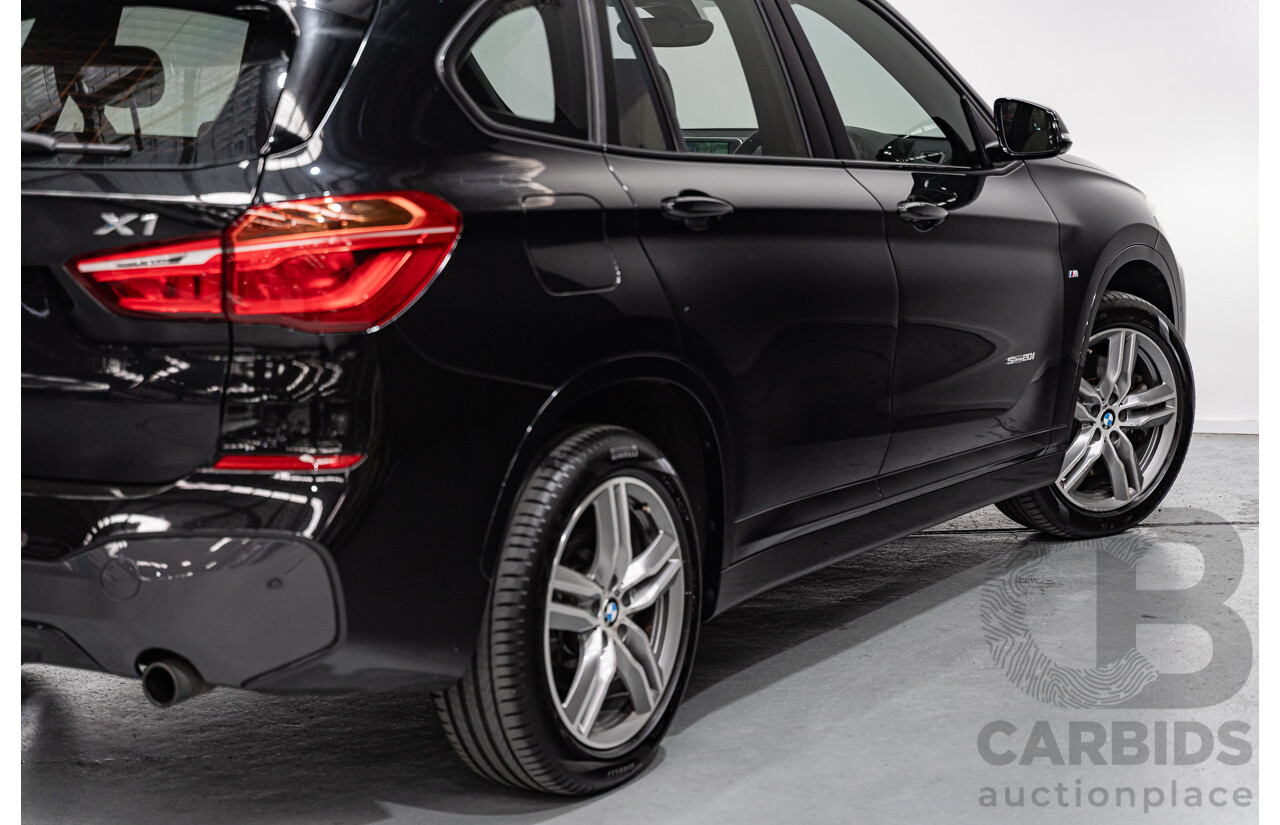 09/2016 BMW X1 sDrive 20i M-Sport Pack F48 MY17 4D Wagon Black Sapphire Metallic Turbo 2.0L