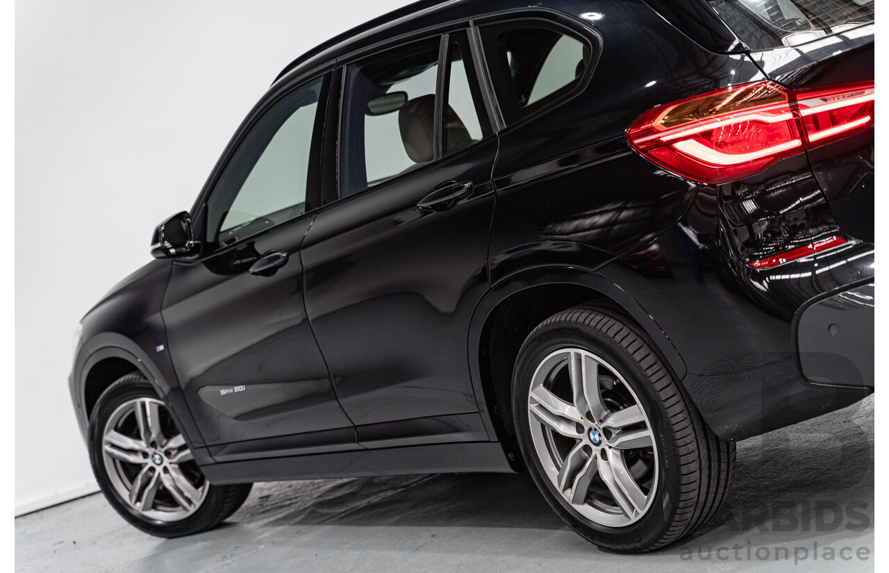 09/2016 BMW X1 sDrive 20i M-Sport Pack F48 MY17 4D Wagon Black Sapphire Metallic Turbo 2.0L
