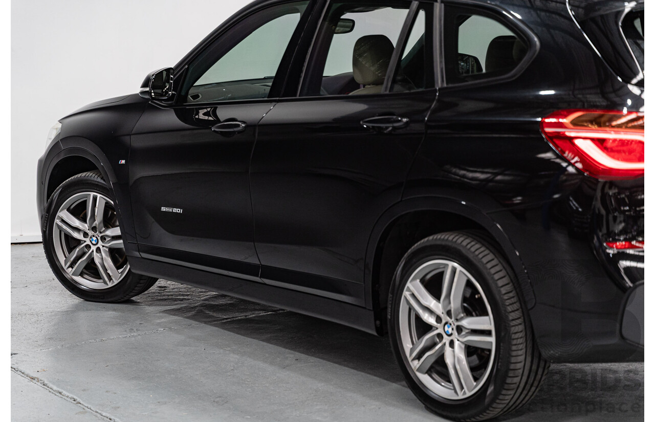 09/2016 BMW X1 sDrive 20i M-Sport Pack F48 MY17 4D Wagon Black Sapphire Metallic Turbo 2.0L