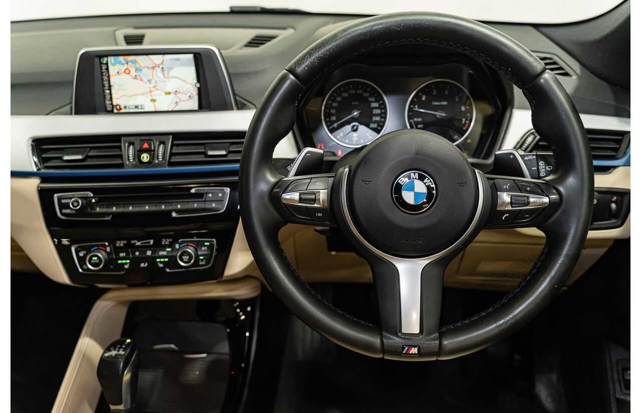 09/2016 BMW X1 sDrive 20i M-Sport Pack F48 MY17 4D Wagon Black Sapphire Metallic Turbo 2.0L