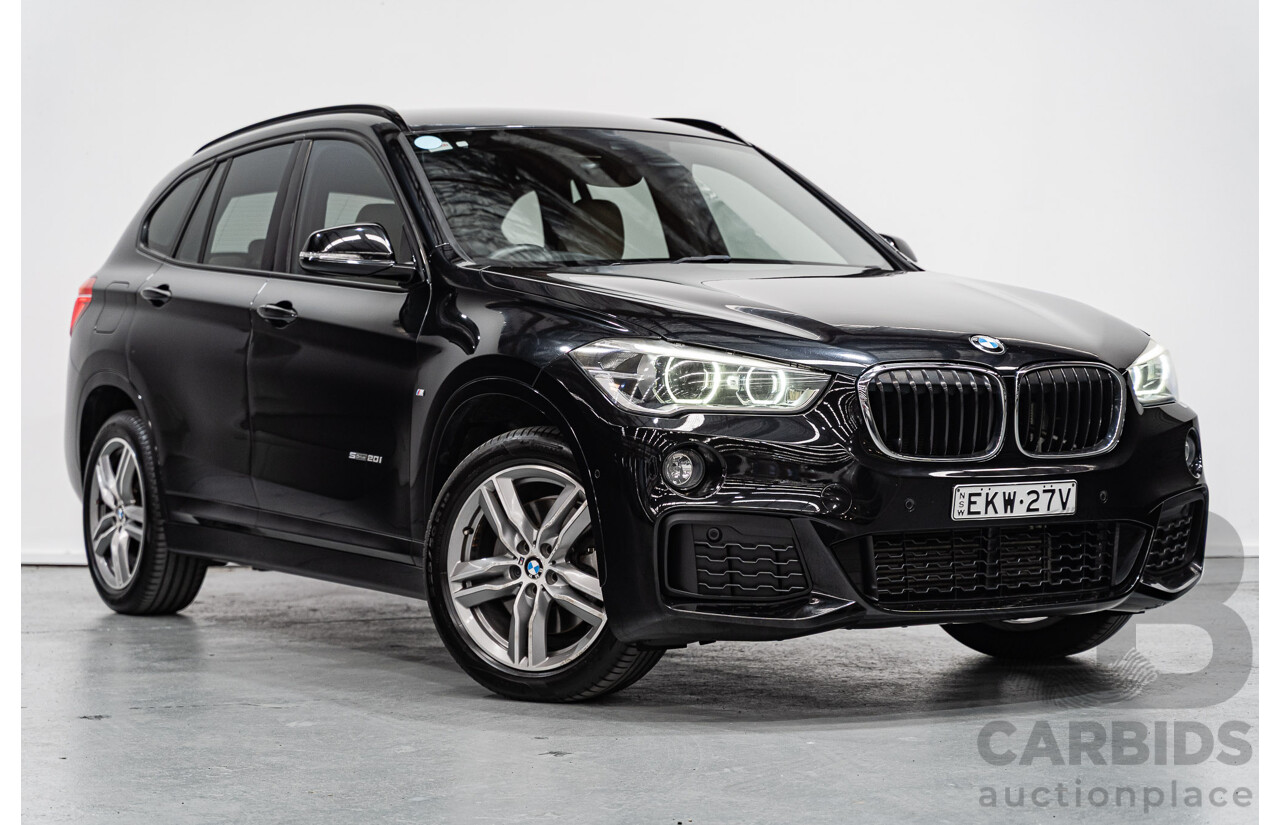09/2016 BMW X1 sDrive 20i M-Sport Pack F48 MY17 4D Wagon Black Sapphire Metallic Turbo 2.0L