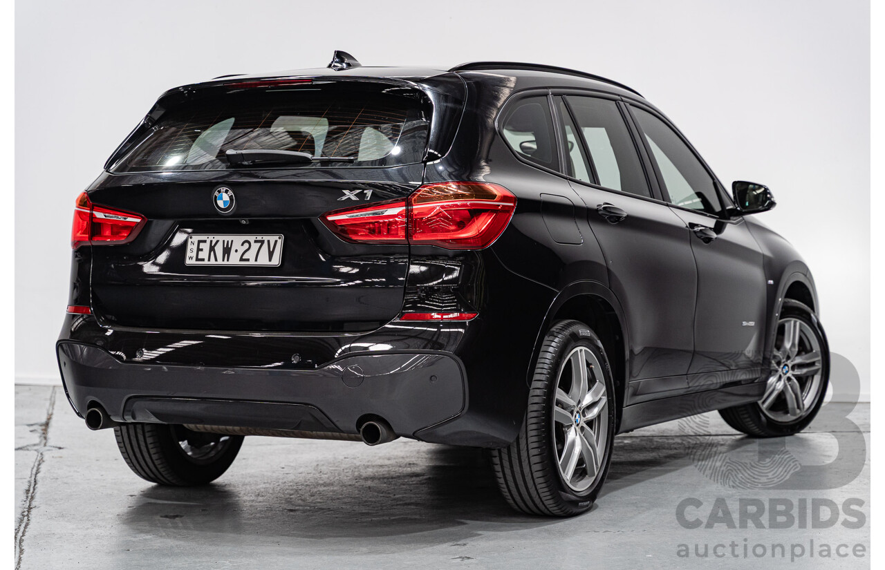 09/2016 BMW X1 sDrive 20i M-Sport Pack F48 MY17 4D Wagon Black Sapphire Metallic Turbo 2.0L