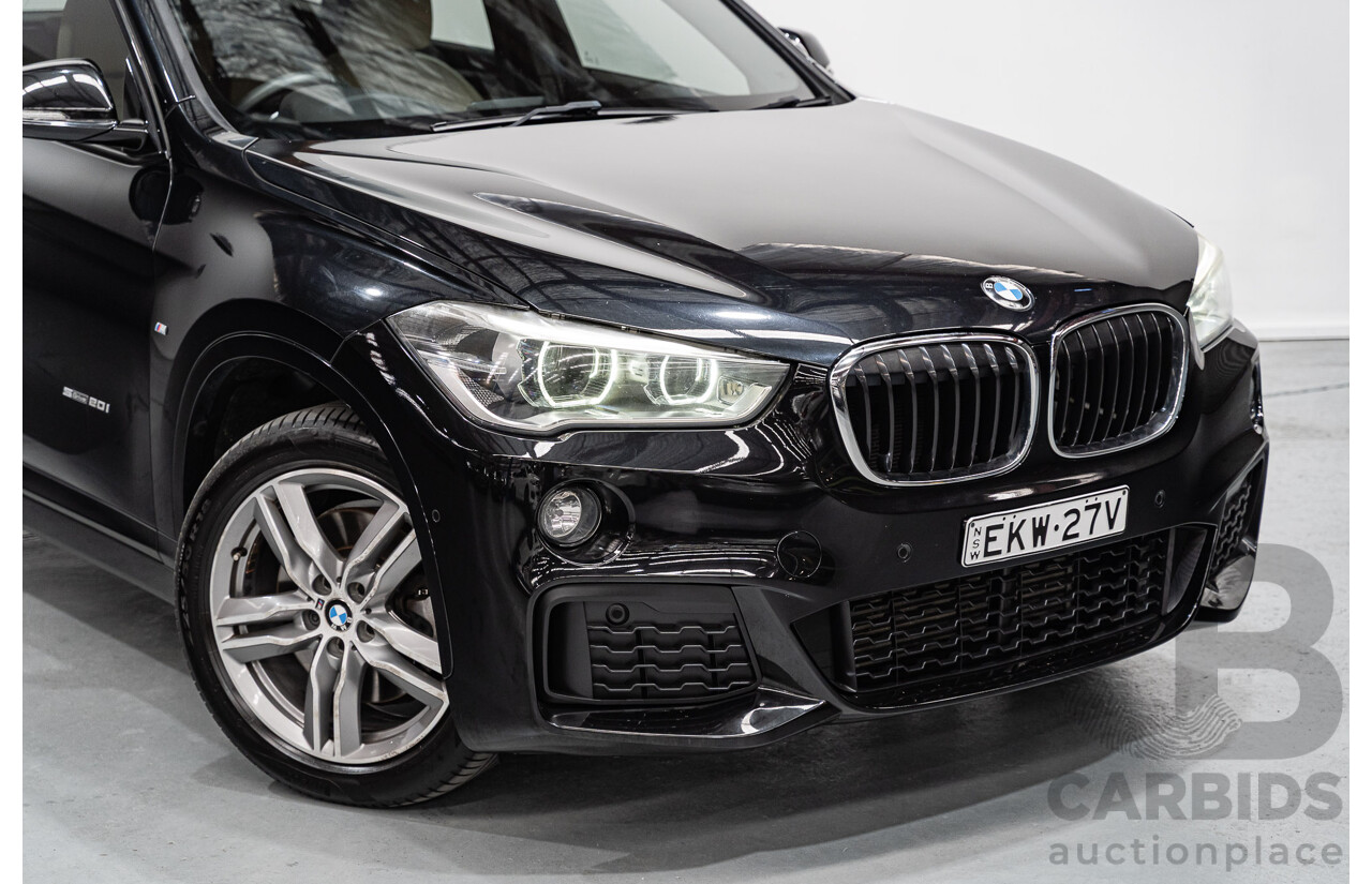 09/2016 BMW X1 sDrive 20i M-Sport Pack F48 MY17 4D Wagon Black Sapphire Metallic Turbo 2.0L